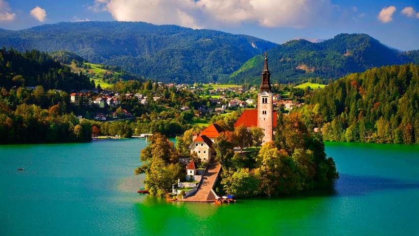 Assumption of Mary Pilgrimage Church, Lake Bled, Slovenia